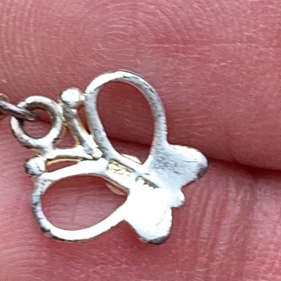 Sterling Silver Butterfly Dangle Earrings - Picture 13 of 13